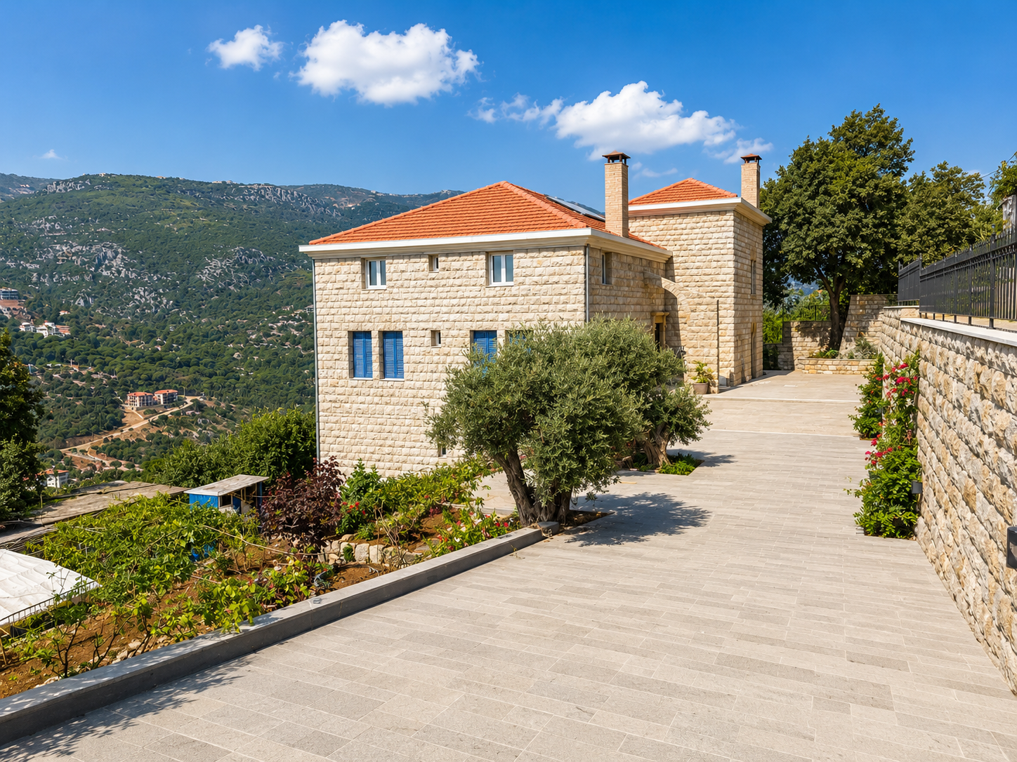 Beit Matar traditional stone guesthouse architecture